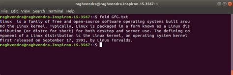 Commande Fold Sous Linux Avec Des Exemples StackLima