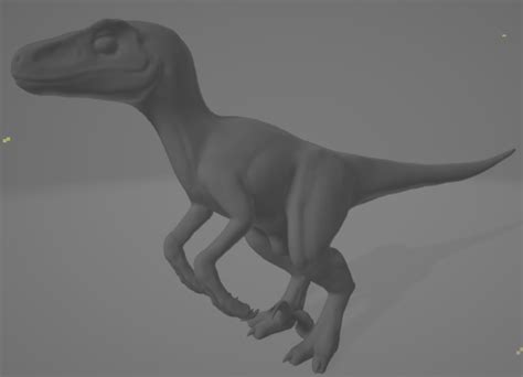 Jurassic Park Velociraptor By Austin Carcharia Paleoart Download Free Stl Model