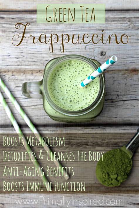 Green Tea Frappuccino Recipe Primally Inspired