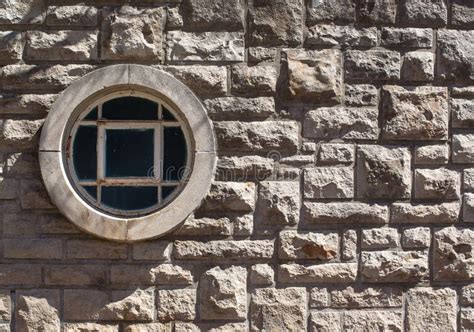 Stone Wall With Window Stock Image Image Of Rectangle 52708027