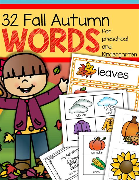 Fall Autumn Vocabulary Center And Group Activities For