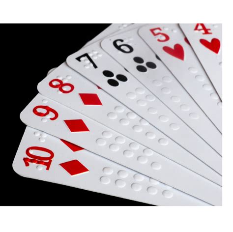 White Plastic Braille Playing Cards Size 10 Cm At Rs 350piece In