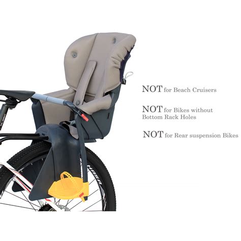 Bicycle kids front safety seat chair front mount mtb bike baby child carrier. Bicycle Kids child Rear Baby Seat bike Carrier With ...