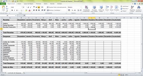 Planilha De Controle De Despesas Controle De Gastos Excel Grátis