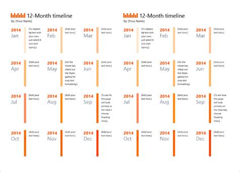 calendar timeline templates  google docs ms