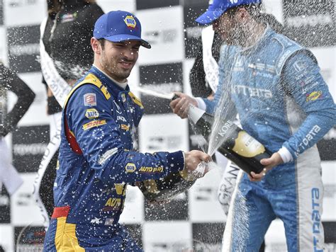 Indycar Alexander Rossi Goes Coast To Coast To Win At Mid Ohio Usa