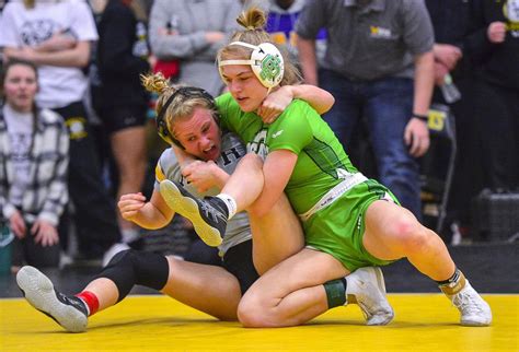 Osage S Grimm Finishes Second At Girls State Wrestling Tournament