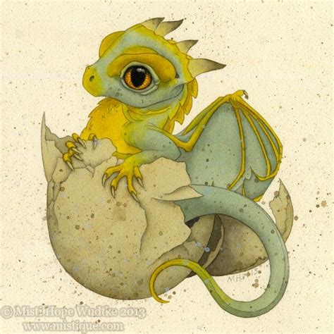 Hatchling By Mistiquestudio On Deviantart Cute Dragon Drawing Dragon