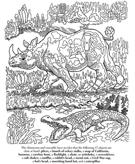 Pin By Barbara On Coloring Animals Divers Coloring Pages Hidden