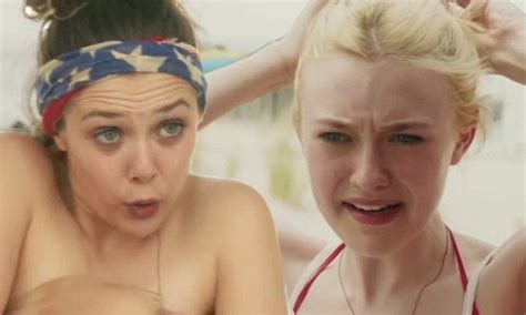 dakota fanning and elizabeth olsen strip off their clothes in very good girls trailer daily