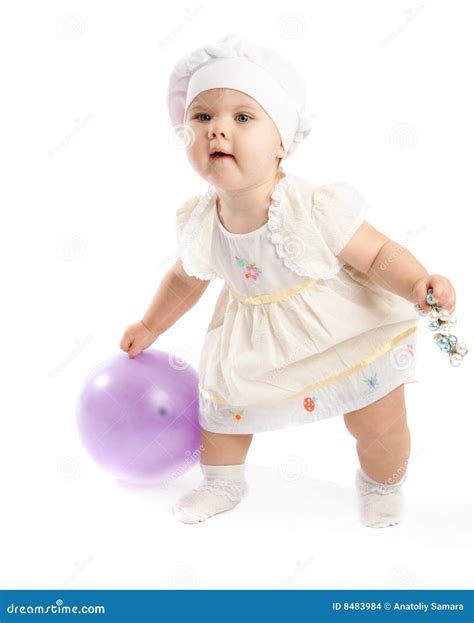 Adorable Toddler Stock Photo Image Of Small Violet Toddler 8483984