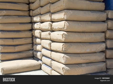 Cement Bags Stacked Image And Photo Free Trial Bigstock