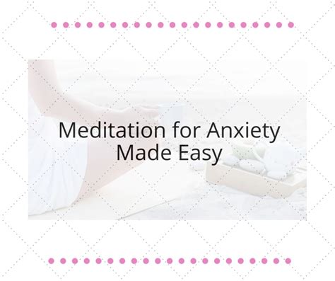 Meditation for Anxiety Made Easy | HubPages