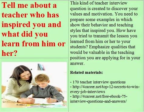 15 Best Images About Math Teacher Interview Questions On Pinterest