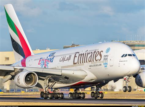 A6 Edv Emirates Airlines Airbus A380 At London Heathrow Photo Id