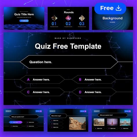 Free Animated Powerpoint Quiz Template