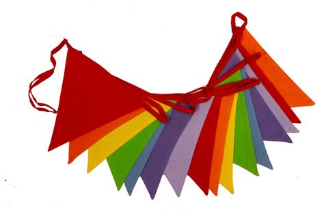 Multi Coloured Bunting The Cotton Bunting Company