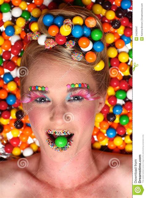 Studio Creative Candy Themed Shoot Stock Image Image Of Artistic