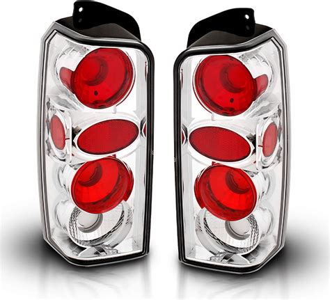 Amerilite Chrome Euro Tail Lights For Jeep Cherokee