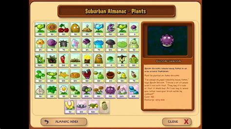 Plants Vs Zombies Almanac Guide Hd Youtube