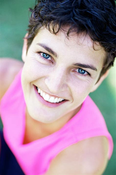 Happy Woman Photograph By Ian Hooton Science Photo Library Fine Art