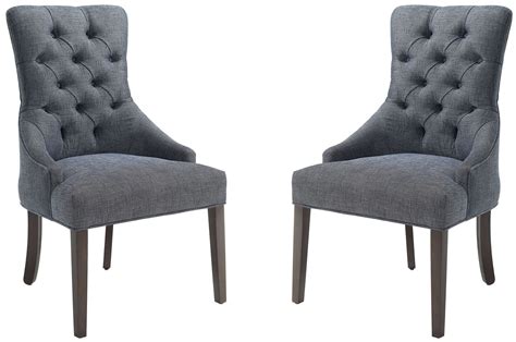 Free delivery for many products! Caprice Grey Upholstered Accent Chair Set of 2, 902912 ...
