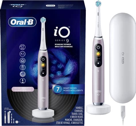 Oral B IO Series 9 Connected Rechargeable Electric Toothbrush Rose