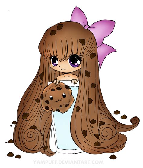Chibi Cookie Line Art By Yampuff By Parfaits2 On Deviantart