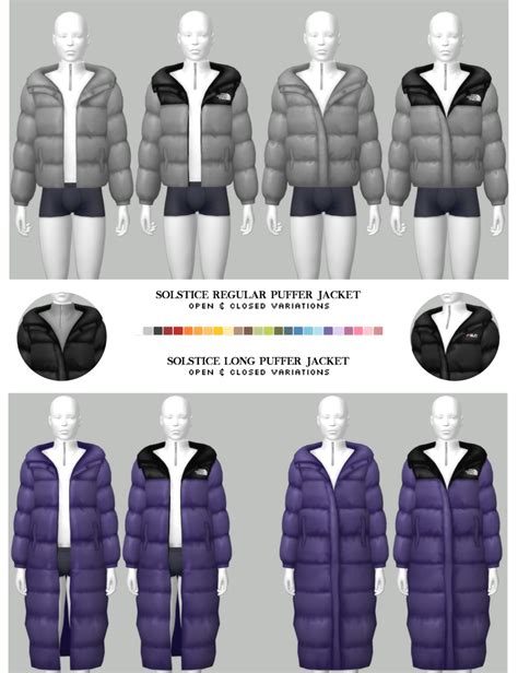 Solstice Jacket By Nucrests Nucrests On Patreon The Sims 4 Packs