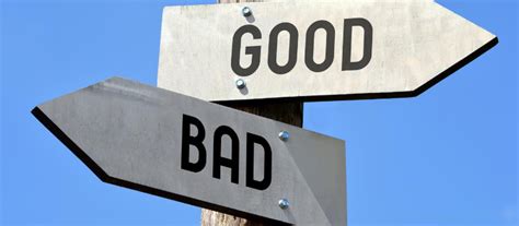 Good Vs Bad Sign