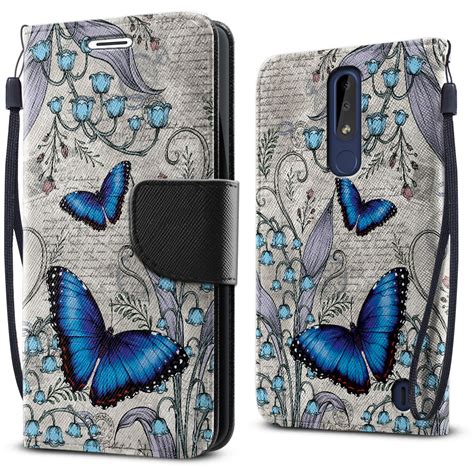 Fincibo Kickstand Card Holder Magnetic Flap Wallet Pouch Cover Case
