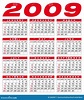 Kalender 2009 vektor abbildung. Illustration von jahreszeiten - 5266937