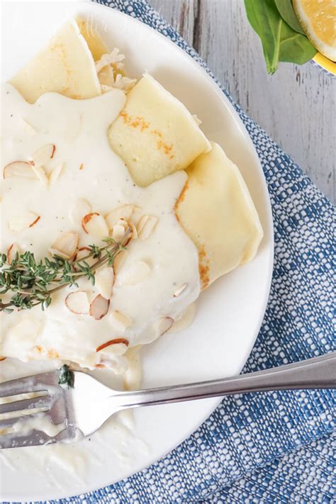 Our most trusted chicken spinach crepes recipes. Spinach & Chicken Crepes with White Wine Cream Sauce