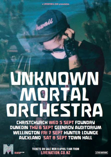 Unknown Mortal Orchestra Sex And Food New Zealand Tour The Label