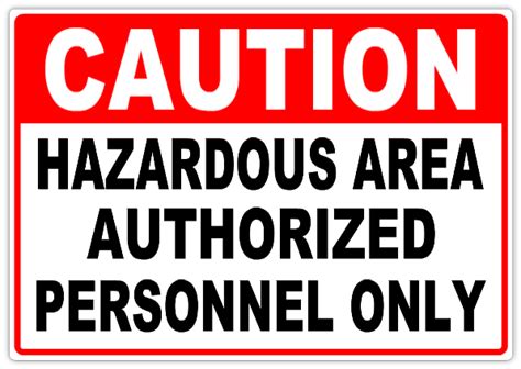 Caution Hazardous Area 103 Caution Safety Sign Templates