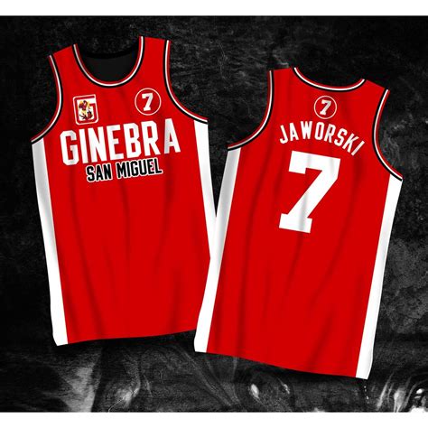 Pba Jersey Ginebra San Miguel Jaworski 7 Pba Retro Jersey Full