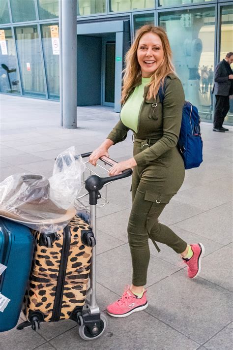 Carol Vorderman Shows Off Her Curves In Very Tight Jumpsuit As She
