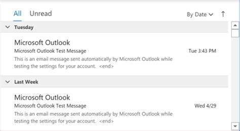 Quick Preview Of Emails Microsoft Outlook 365