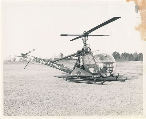U S Army Hiller Oh 23 Uh 12 Raven Helicopter S N 572984 Artofit