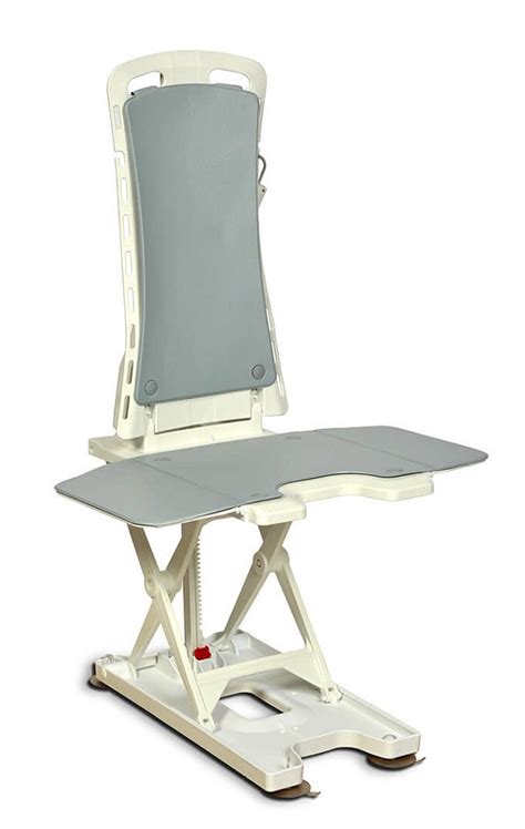 You can use it for support to sit upright in the bath. Marlin Battery Powered Bath Lift with Reclining Back