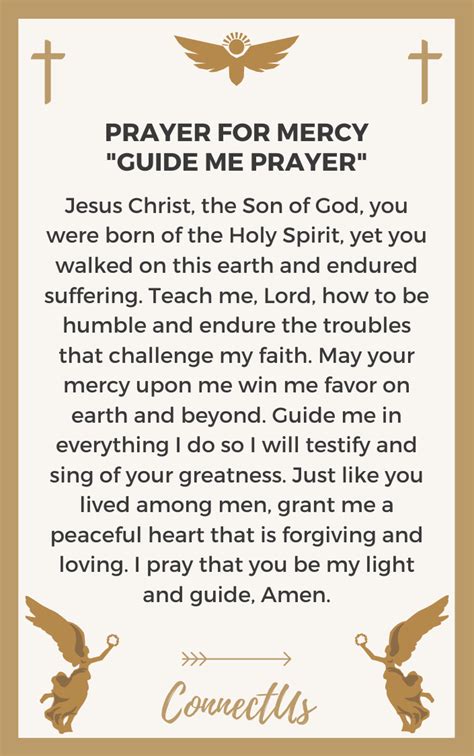 25 Powerful Prayers For Mercy From God Connectus