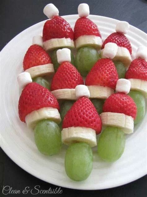 A wide variety of modern appetizer options are available to you, such as material, feature, and quantity. Fruit santa. | Christmas snacks, Christmas breakfast, Healthy christmas recipes