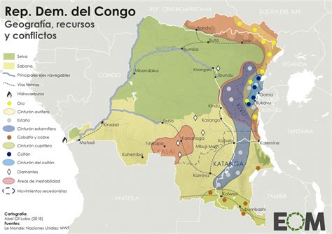 La Geopolítica De La República Democrática Del Congo Mapas De El