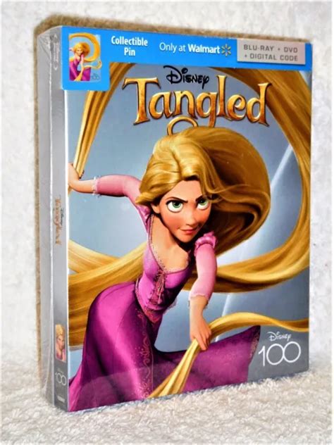 Tangled Blu Raydvd 2023 New Disney 100 Collectors Edition Pin