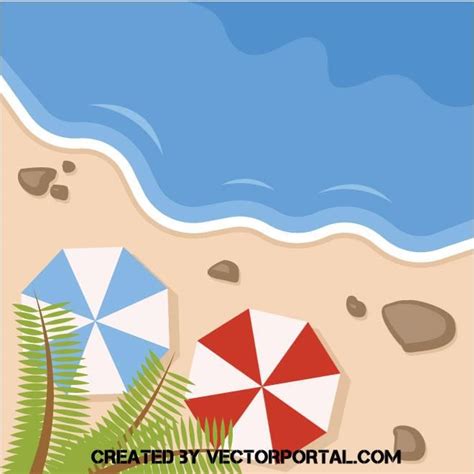 Seaside Vector Illustration Vector Illustration Illustration