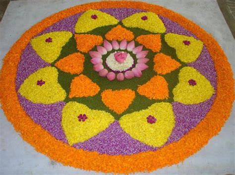 Pookalam design, onam pookalam, pookalam 2018, simple pookalam designs for home, simple onam. 18 Very Simple Rangoli Designs For Beginners to Start With ...