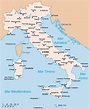 ⊛ Mapa de Italia 🥇 Político & Físico Grande Para Imprimir · 2022