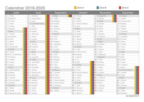 Vacances Scolaires 2019 2020 Dates Icalendrier