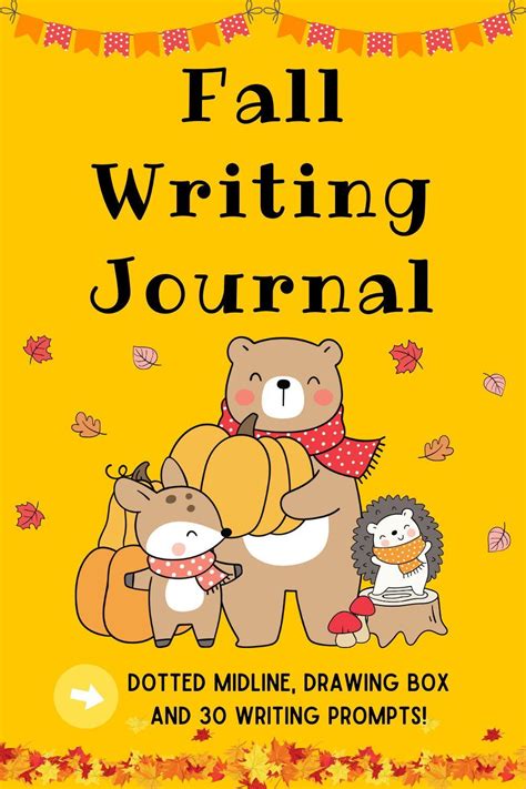 30 Fall Writing Prompts Paper And Booklet For 1st And 2nd Grade Writing