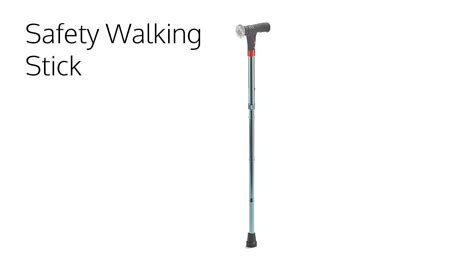 Safety Walking Stick With Led Light And Alarm Youtube